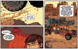 Illustration for article titled After lengthy delays, Nowhere Men #6 arrives to assemble comics’ coolest superteam